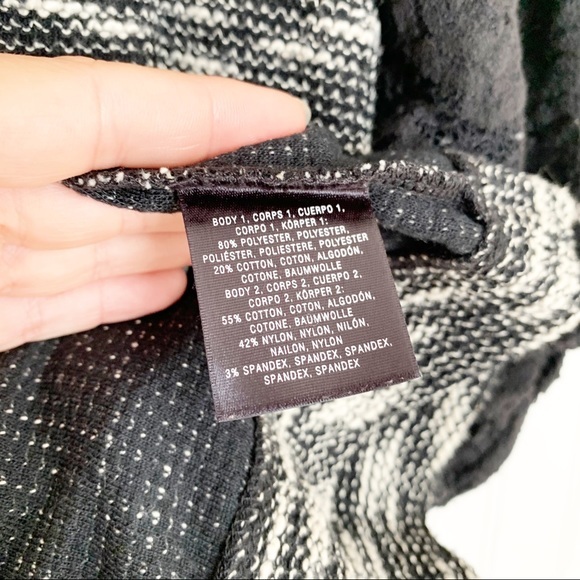 Postmark Black Heathered Tunic With Lace Detail - Picture 6 of 7